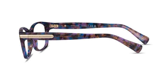 Coach HC6065 Confetti Purple Acetate Eyeglass Frames from EyeBuyDirect