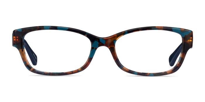 Coach HC6078 Green Tortoise Acetate Eyeglass Frames from EyeBuyDirect