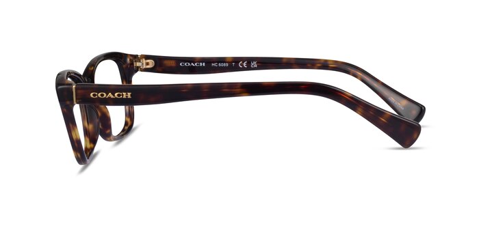 Coach HC6089 Dark Tortoise Acetate Eyeglass Frames from EyeBuyDirect
