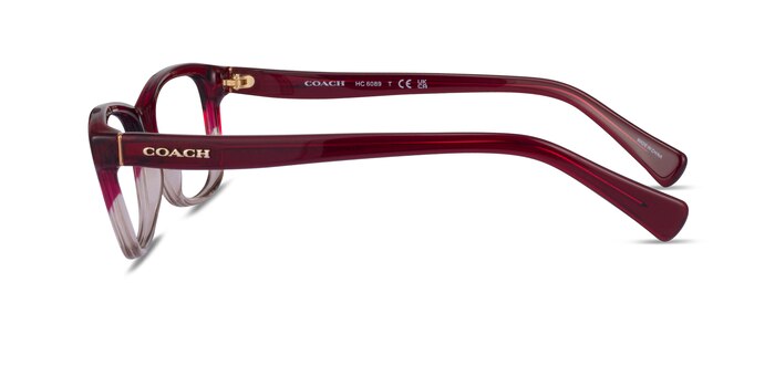 Coach HC6089 Gradient Red Acetate Eyeglass Frames from EyeBuyDirect