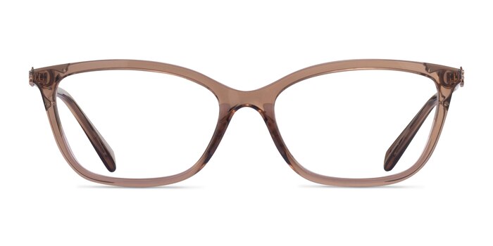 Coach HC6146U Transparent Brown Plastic Eyeglass Frames from EyeBuyDirect