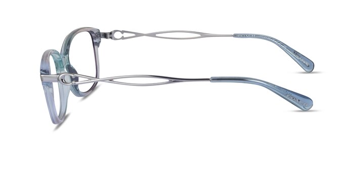 Coach HC6172 Gradient Transparent Blue Acetate Eyeglass Frames from EyeBuyDirect