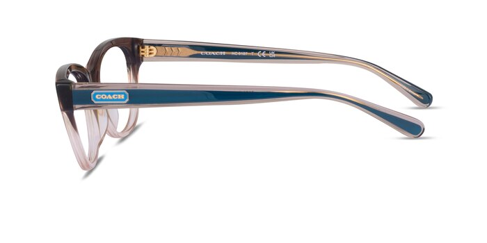 Coach HC6187 Transparent Brown Gradient Acetate Eyeglass Frames from EyeBuyDirect