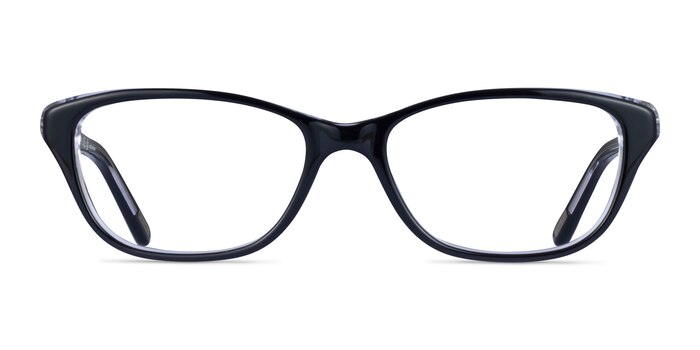 Ralph RA7020 Shiny Black Acétate Montures de lunettes de vue d'EyeBuyDirect
