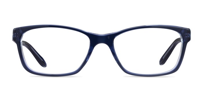 Ralph RA7039 Opal Blue Acetate Eyeglass Frames from EyeBuyDirect