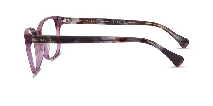 Ralph RA7137U Shiny Transparent Purple Acétate Montures de lunettes de vue d'EyeBuyDirect