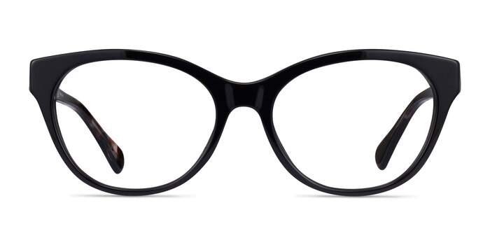 Ralph RA7141 Shiny Black Acétate Montures de lunettes de vue d'EyeBuyDirect