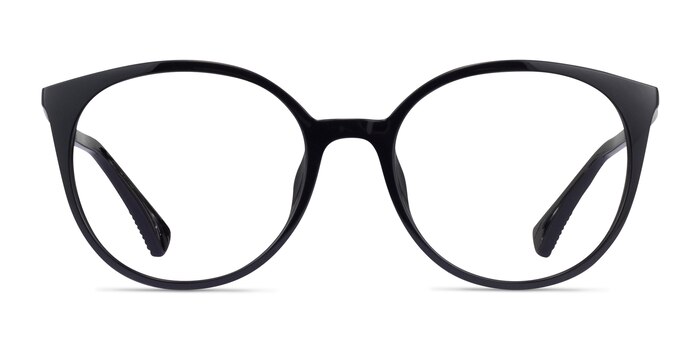 Ralph RA7145U Shiny Black Plastic Eyeglass Frames from EyeBuyDirect