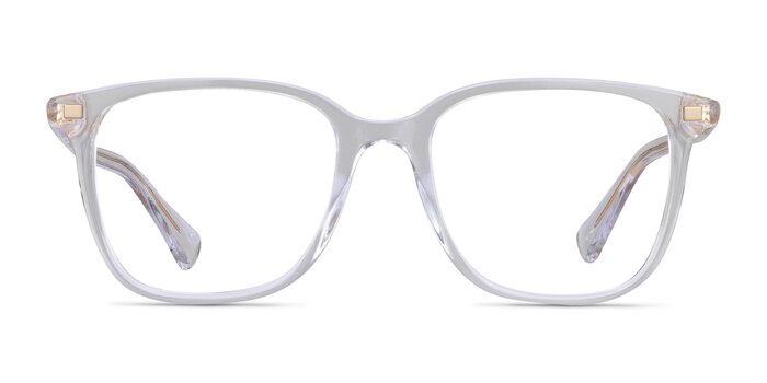 Ralph RA7147 Shiny Clear Acétate Montures de lunettes de vue d'EyeBuyDirect