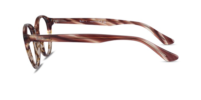Ray-Ban RB5361 Striped Tortoise Acetate Eyeglass Frames from EyeBuyDirect