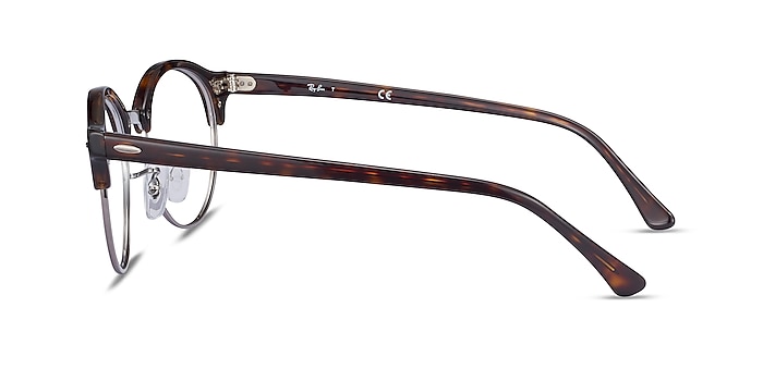 Ray-Ban RB4246V Clubround Tortoise Acetate-metal Eyeglass Frames from EyeBuyDirect