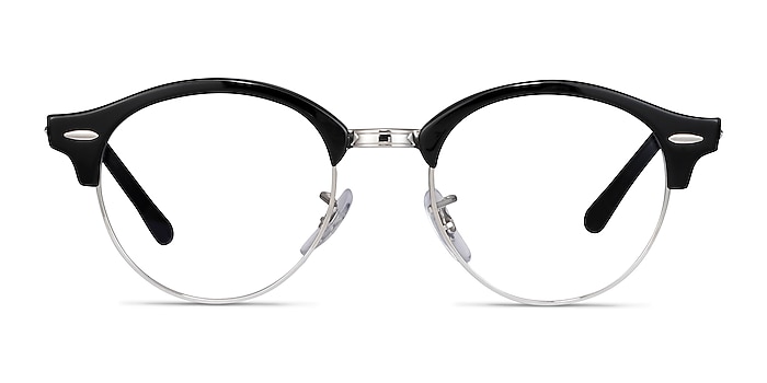 Ray-Ban RB4246V Clubround Black Acetate-metal Eyeglass Frames from EyeBuyDirect