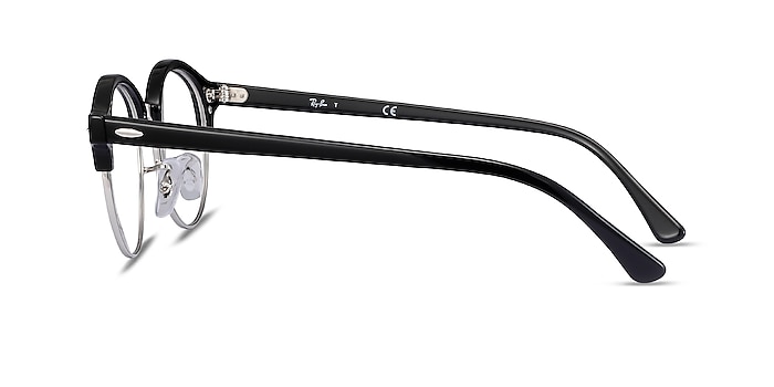 Ray-Ban RB4246V Clubround Black Acetate-metal Eyeglass Frames from EyeBuyDirect