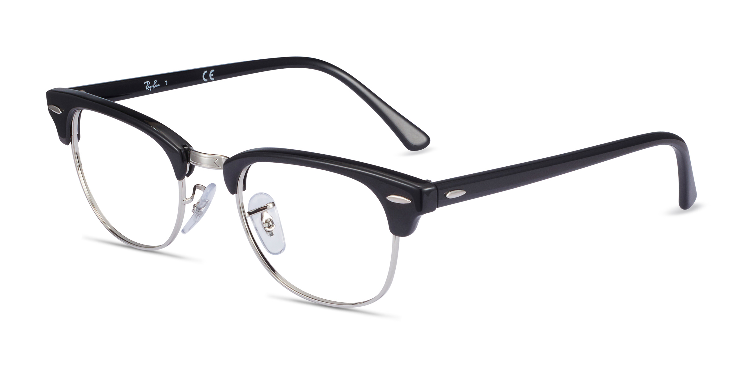 Ray-Ban RB5154 Clubmaster - Browline Black Frame Eyeglasses ...