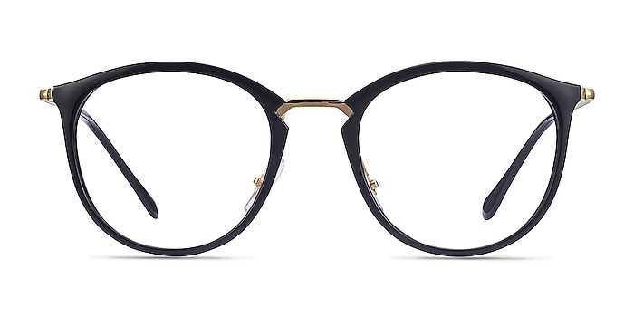 Ray-Ban RB7140 Black Gold Plastic-metal Eyeglass Frames from EyeBuyDirect