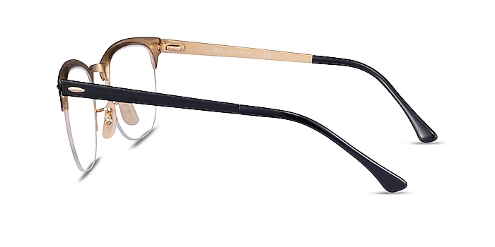 Ray-Ban RB3716VM Black Gold Métal Montures de lunettes de vue d'EyeBuyDirect