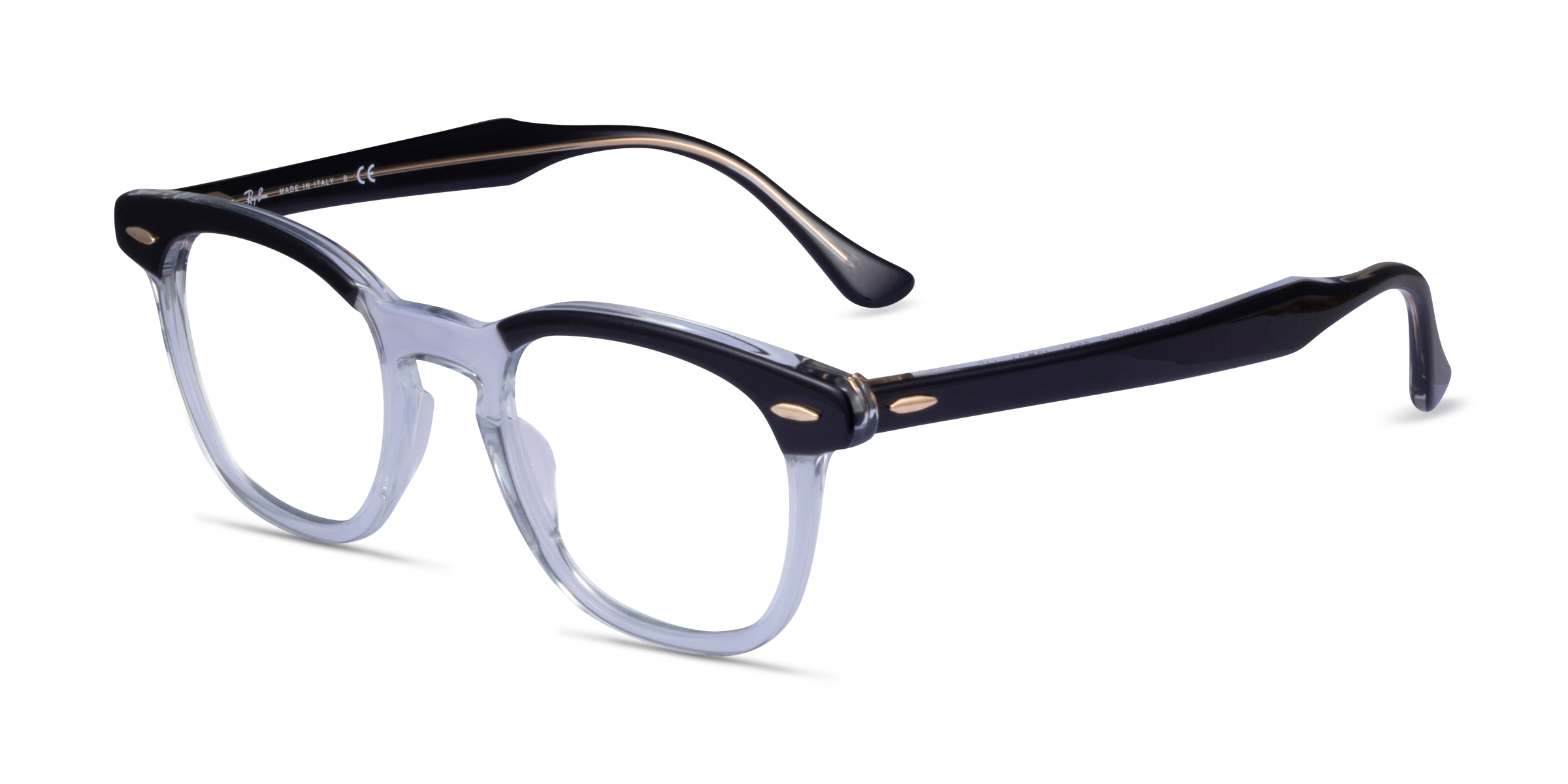Ray-Ban RB5398 Hawkeye - Square Black Clear Frame Eyeglasses | Eyebuydirect