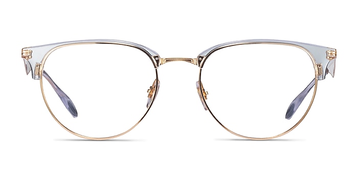 Ray-Ban RB6396 Clear Gold Acetate Eyeglass Frames from EyeBuyDirect