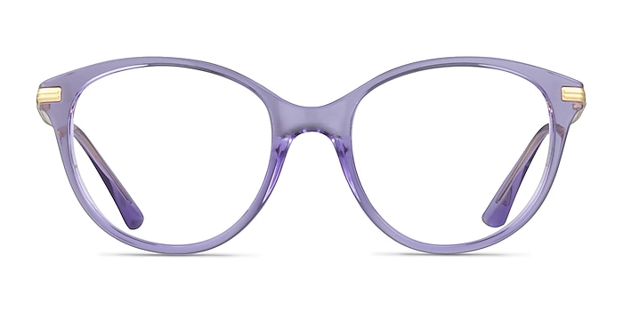 Vogue Eyewear VO5423 Transparent Violet Metal Eyeglass Frames from EyeBuyDirect