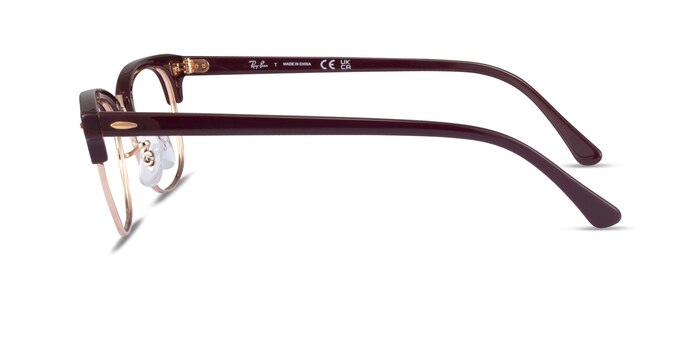 Ray-Ban RB5154 Clubmaster Brown Rose Gold Acétate Montures de lunettes de vue d'EyeBuyDirect