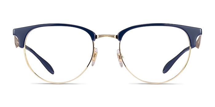 Ray-Ban RB6396 Blue Gold Acetate Eyeglass Frames from EyeBuyDirect