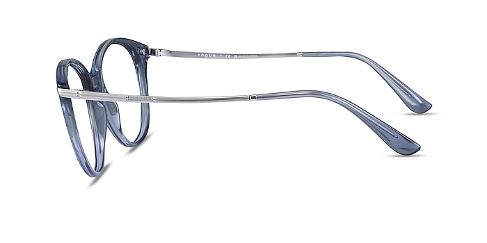 Vogue Eyewear VO5423 Clear Blue Silver Metal Eyeglass Frames from EyeBuyDirect