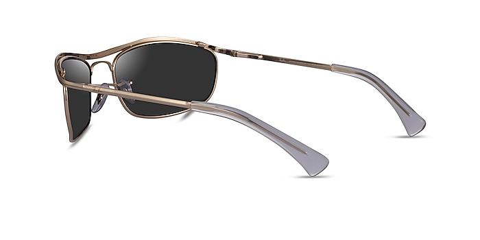 Ray-Ban RB3119 Gold Metal Sunglass Frames from EyeBuyDirect