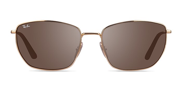 Ray-Ban RB3653 Gold Metal Sunglass Frames from EyeBuyDirect