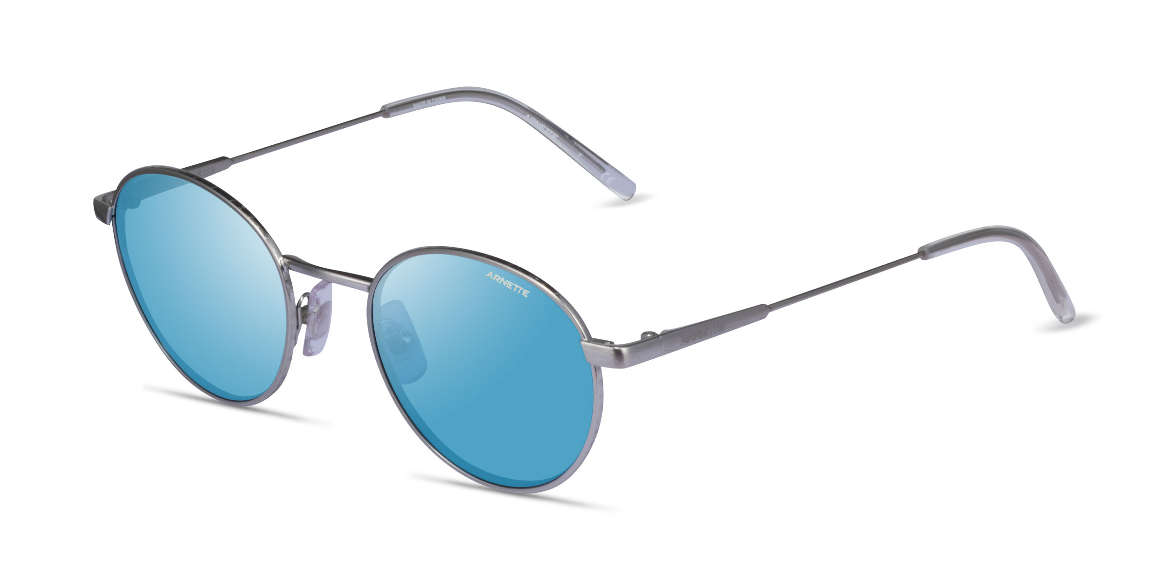 ARNETTE AN3084 The Professional - Round Brushed Silver Frame ...