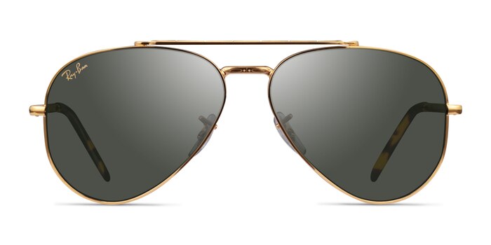 Ray-Ban RB3625 New Aviator Legend Gold Metal Sunglass Frames from EyeBuyDirect