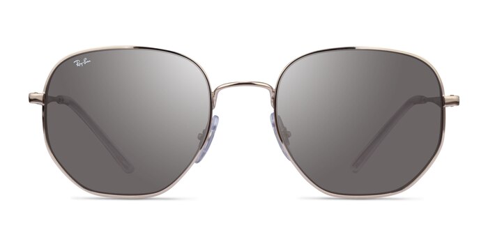 Ray-Ban RB3682 - Geometric Silver Frame Prescription Sunglasses ...