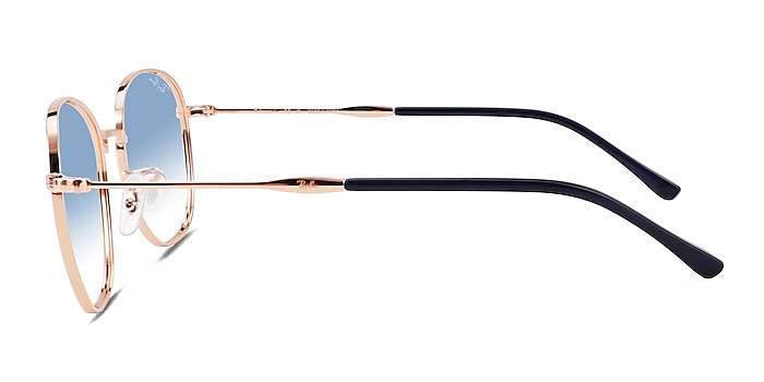 Ray-Ban RB3809 Rose Gold Metal Sunglass Frames from EyeBuyDirect