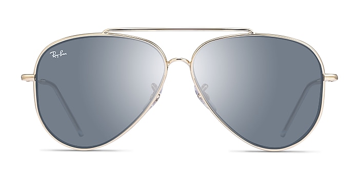 Ray-Ban RBR0101S Gold Metal Sunglass Frames from EyeBuyDirect