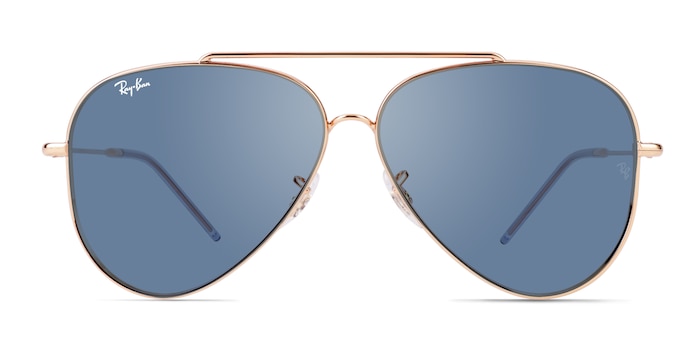 Ray-Ban RBR0101S Rose Gold Metal Sunglass Frames from EyeBuyDirect