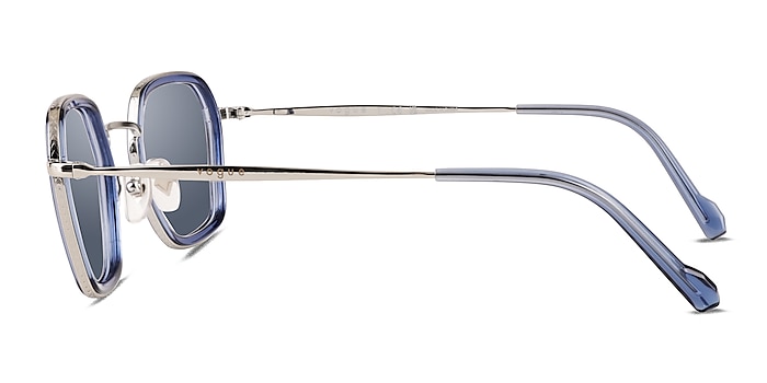 Vogue Eyewear VO4174S Blue Silver Metal Sunglass Frames from EyeBuyDirect