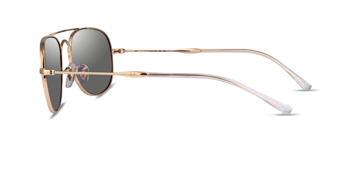 Ray-Ban RB3735 Shiny Gold Metal Sunglass Frames from EyeBuyDirect