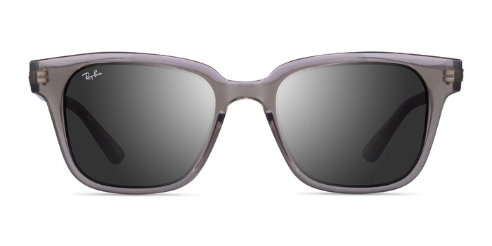 Ray-Ban RB4323 Transparent Gray Plastic Sunglass Frames from EyeBuyDirect