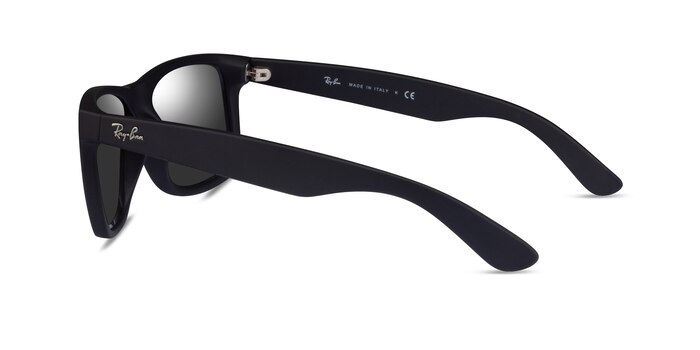 Ray-Ban Justin Matte Black Plastic Sunglass Frames from EyeBuyDirect