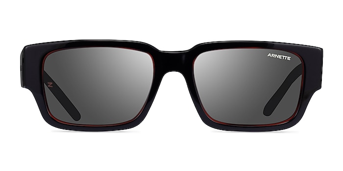 ARNETTE Daken Sandwich Red Black Acetate Sunglass Frames from EyeBuyDirect