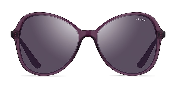 Vogue Eyewear VO5349S Transparent Purple Plastic Sunglass Frames from EyeBuyDirect