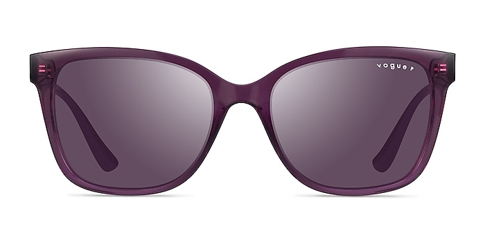 Vogue Eyewear VO5426S Transparent Purple Plastic Sunglass Frames from EyeBuyDirect