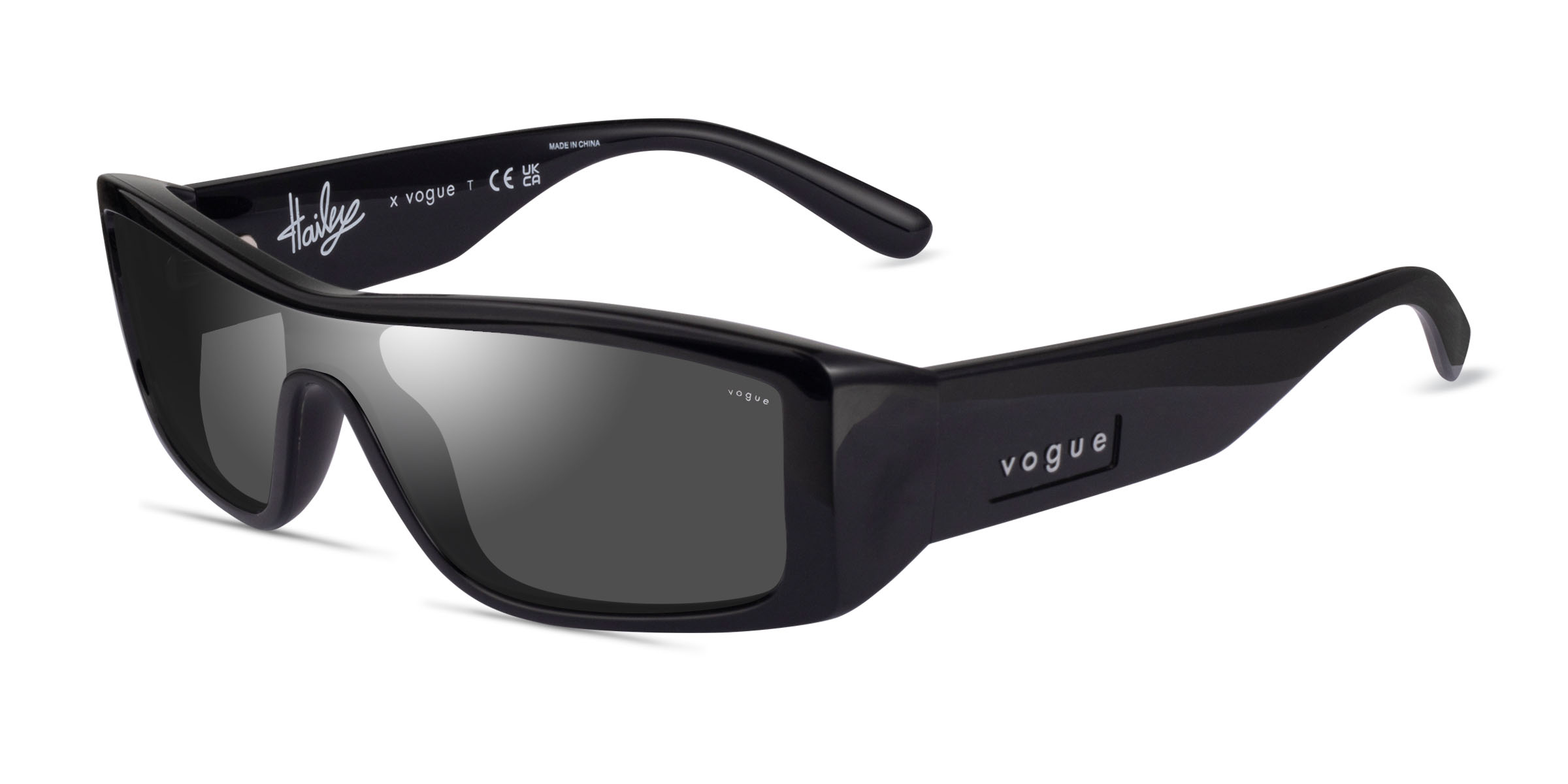 Vogue Eyewear VO5442S - Rectangle Black Frame Sunglasses For Women ...