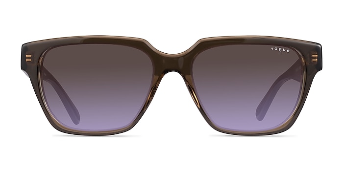 Vogue Eyewear VO5512S Transparent Dark Khaki Acetate Sunglass Frames from EyeBuyDirect