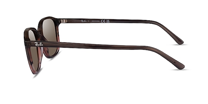 Ray-Ban RB2193 Leonard Striped Brown Acetate Sunglass Frames from EyeBuyDirect