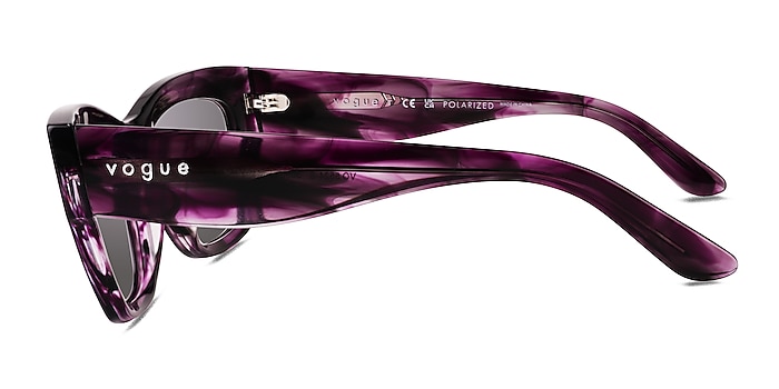 Vogue Eyewear VO5524S Purple Tortoise Acetate Sunglass Frames from EyeBuyDirect