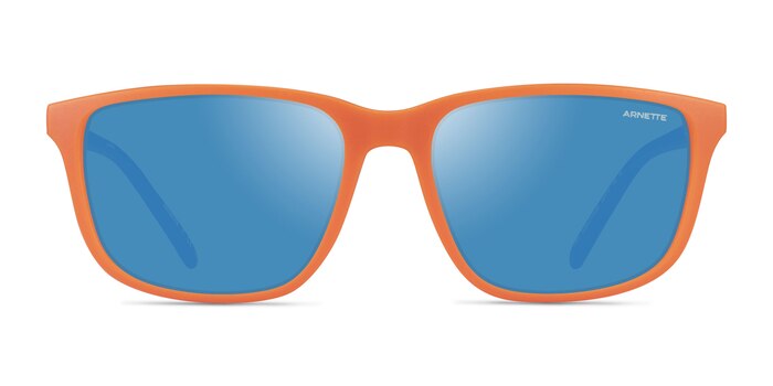 ARNETTE Pirx Matte Orange Blue Plastic Sunglass Frames from EyeBuyDirect