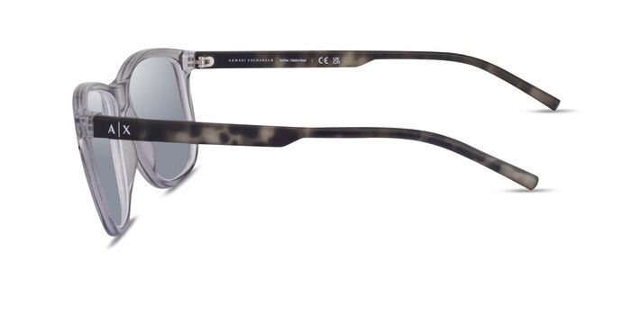 Armani Exchange AX4070S Clear Gray Plastic Sunglass Frames from EyeBuyDirect