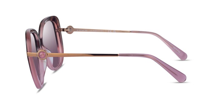 Coach HC8320 C6180 Rose Tortoise Gradient Acetate Sunglass Frames from EyeBuyDirect