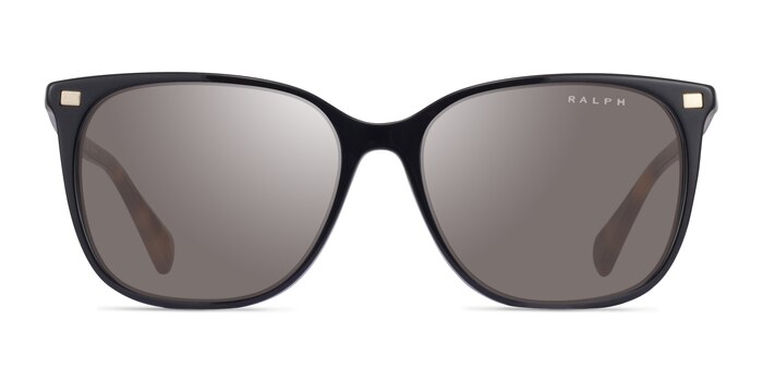 Ralph RA5293 Shiny Black Acetate Sunglass Frames from EyeBuyDirect