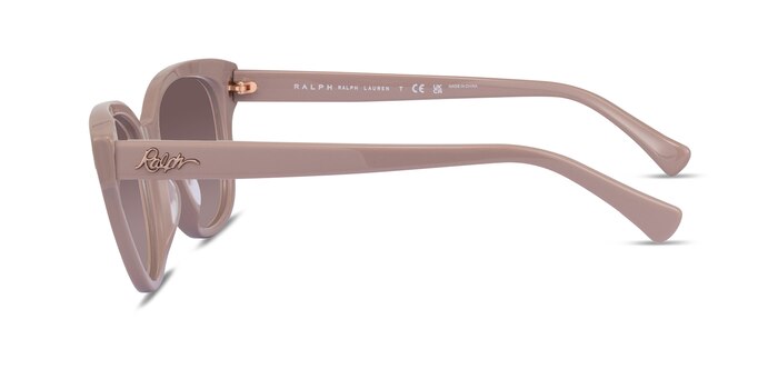 Ralph RA5305U Shiny Solid Brown Acetate Sunglass Frames from EyeBuyDirect